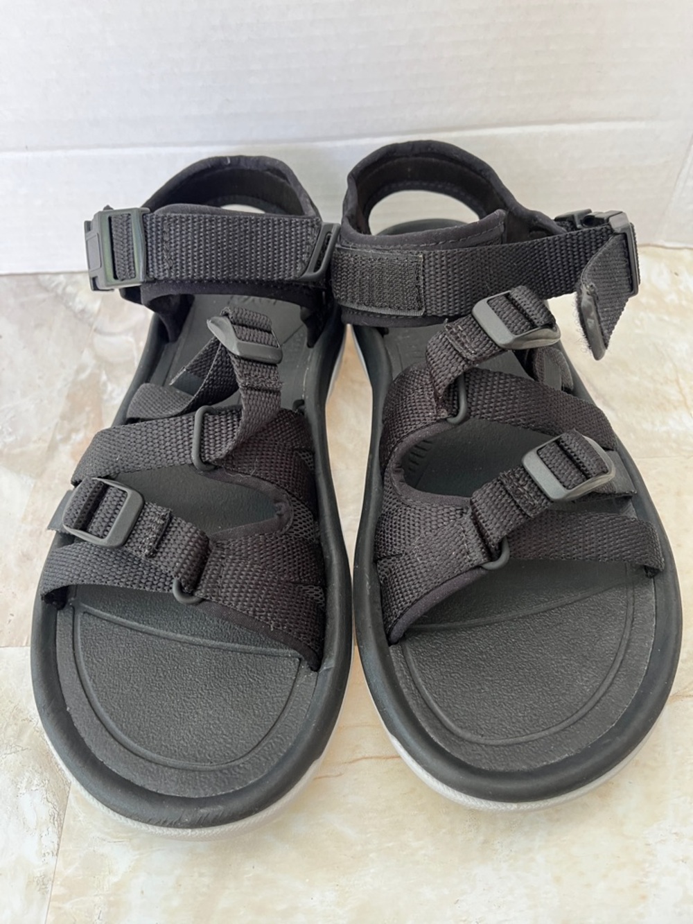 Teva Black Adjustable Webbing Men’s Sandals
